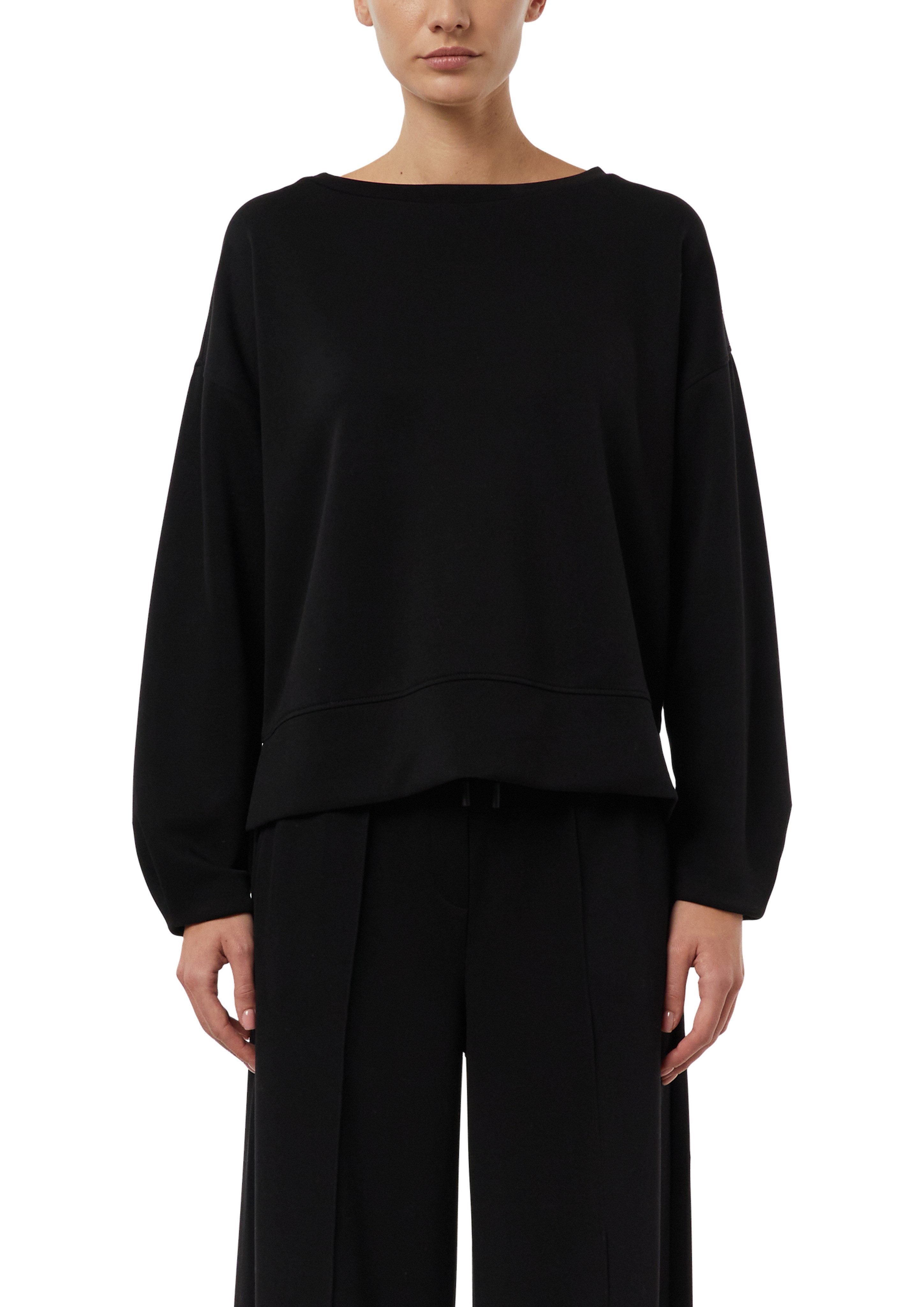 comma Sweater unifarben, mit Viskose und Stretch