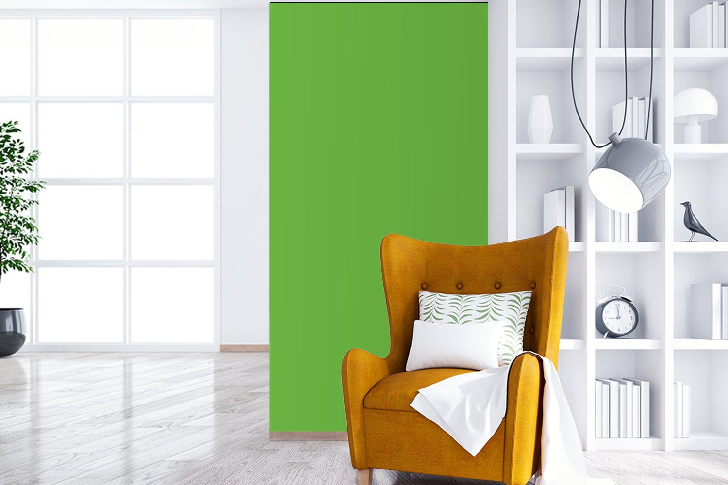MuchoWow Fototapete Grün - Farben Matt, Vliestapete St), Schlafzimmer Küche, bedruckt, Wohnzimmer Natur, - für (2 Fototapete