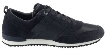 Tommy Hilfiger ICONIC LEATHER SUEDE MIX RUNNER Sneaker im Materialmix, Freizeitschuh, Halbschuh, Schnürschuh