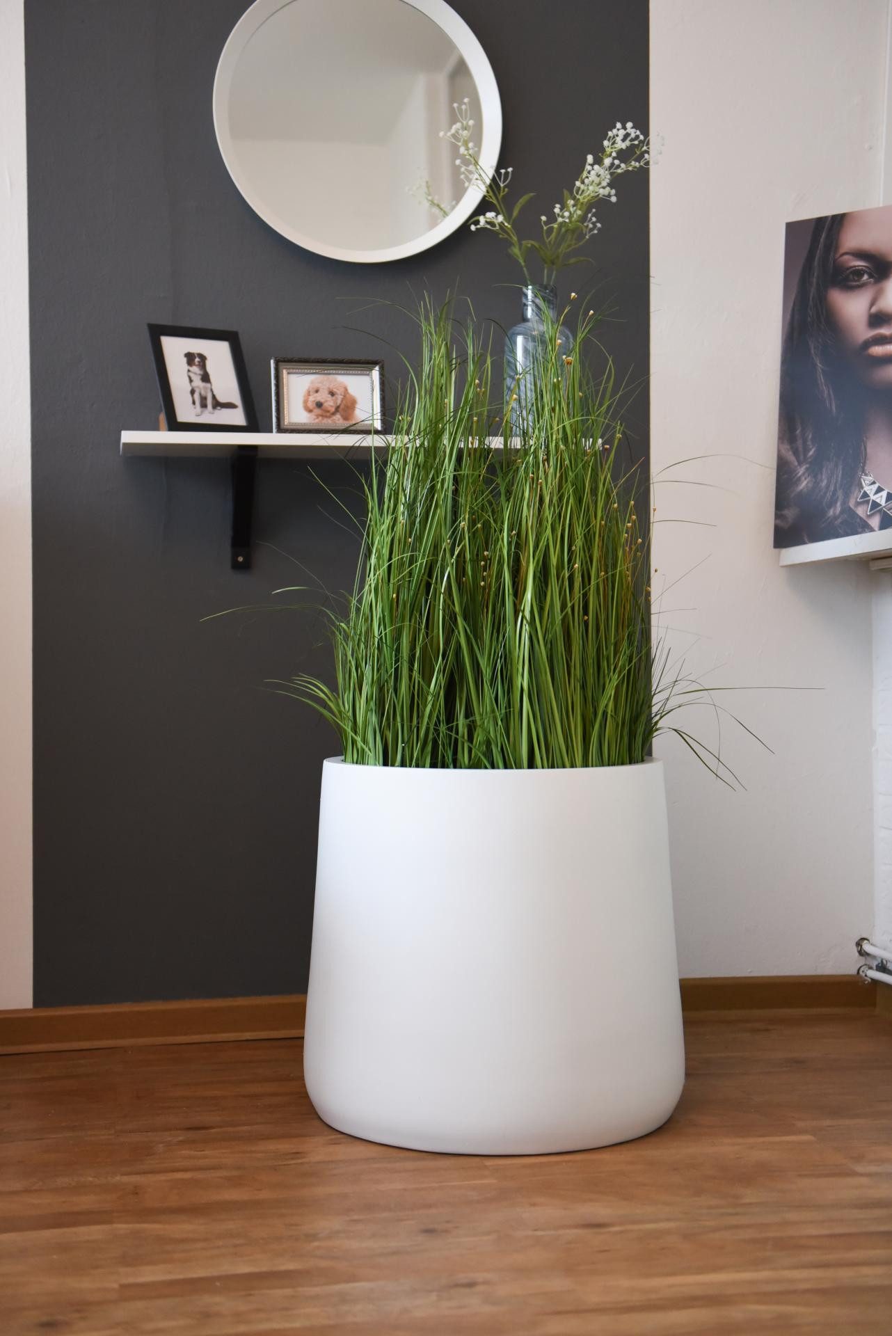 VIVANNO Blumentopf Fiberglas VEKRA Rund - günstig online kaufen