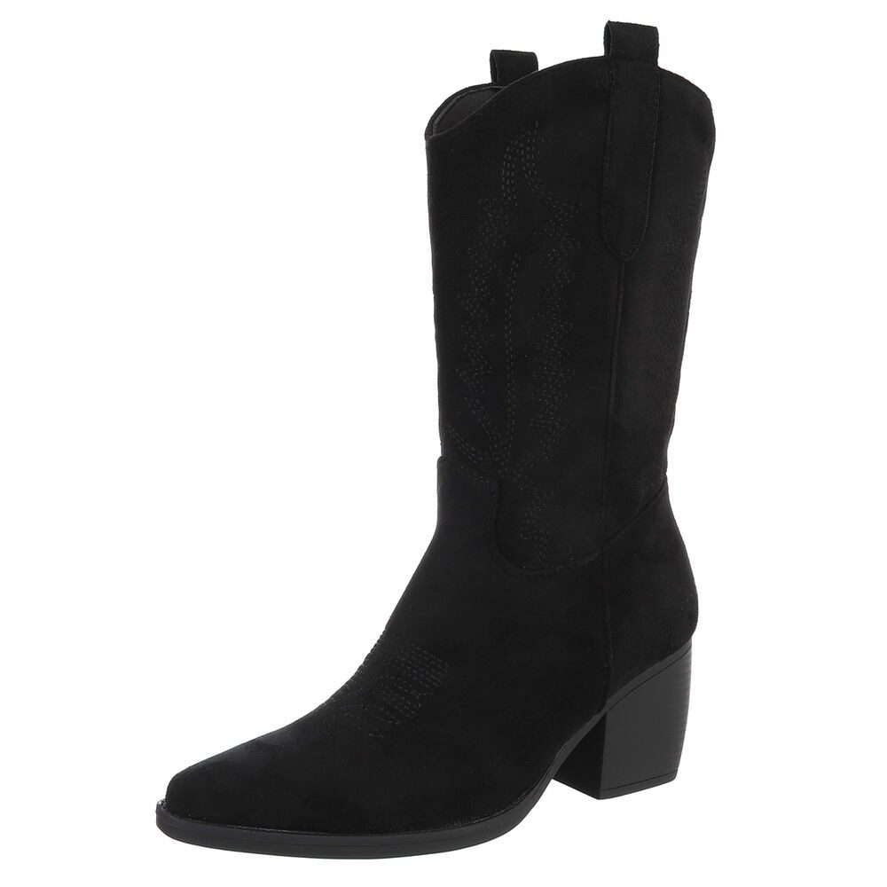 Ital-Design Stilvolle Damenstiefel aus hochwertigem Material günstig online kaufen