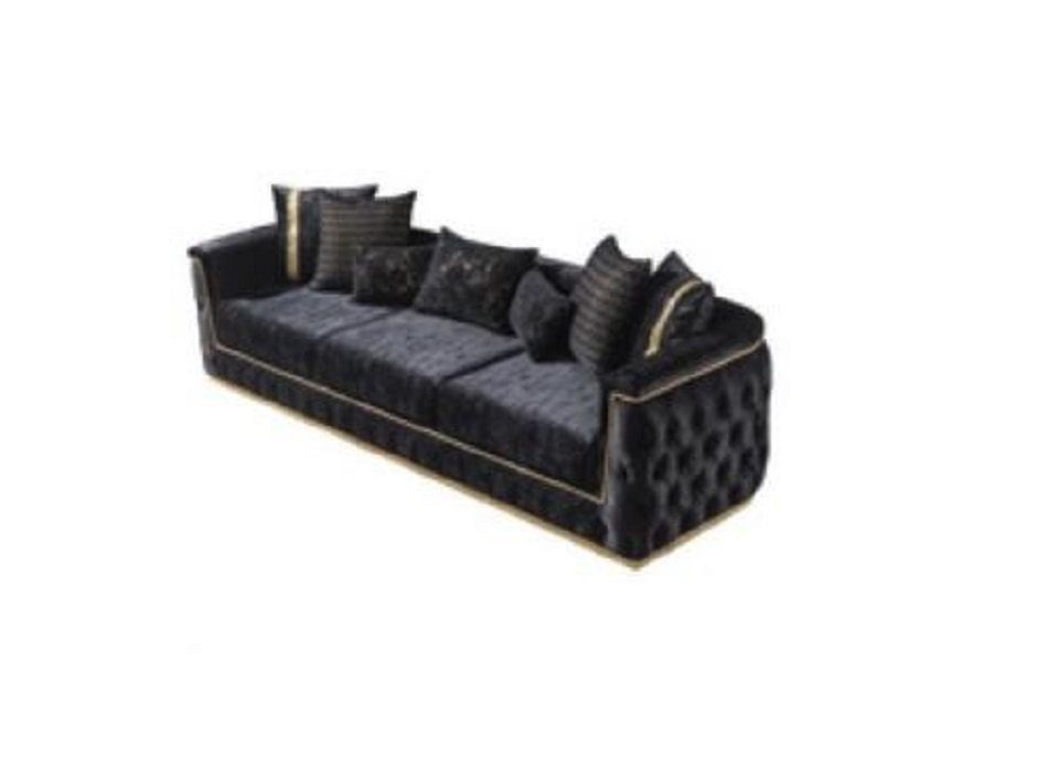 JVmoebel 3-Sitzer Chesterfield Sofa Textil mit 3 Polster Sofas Couchen Möbel Sitzer