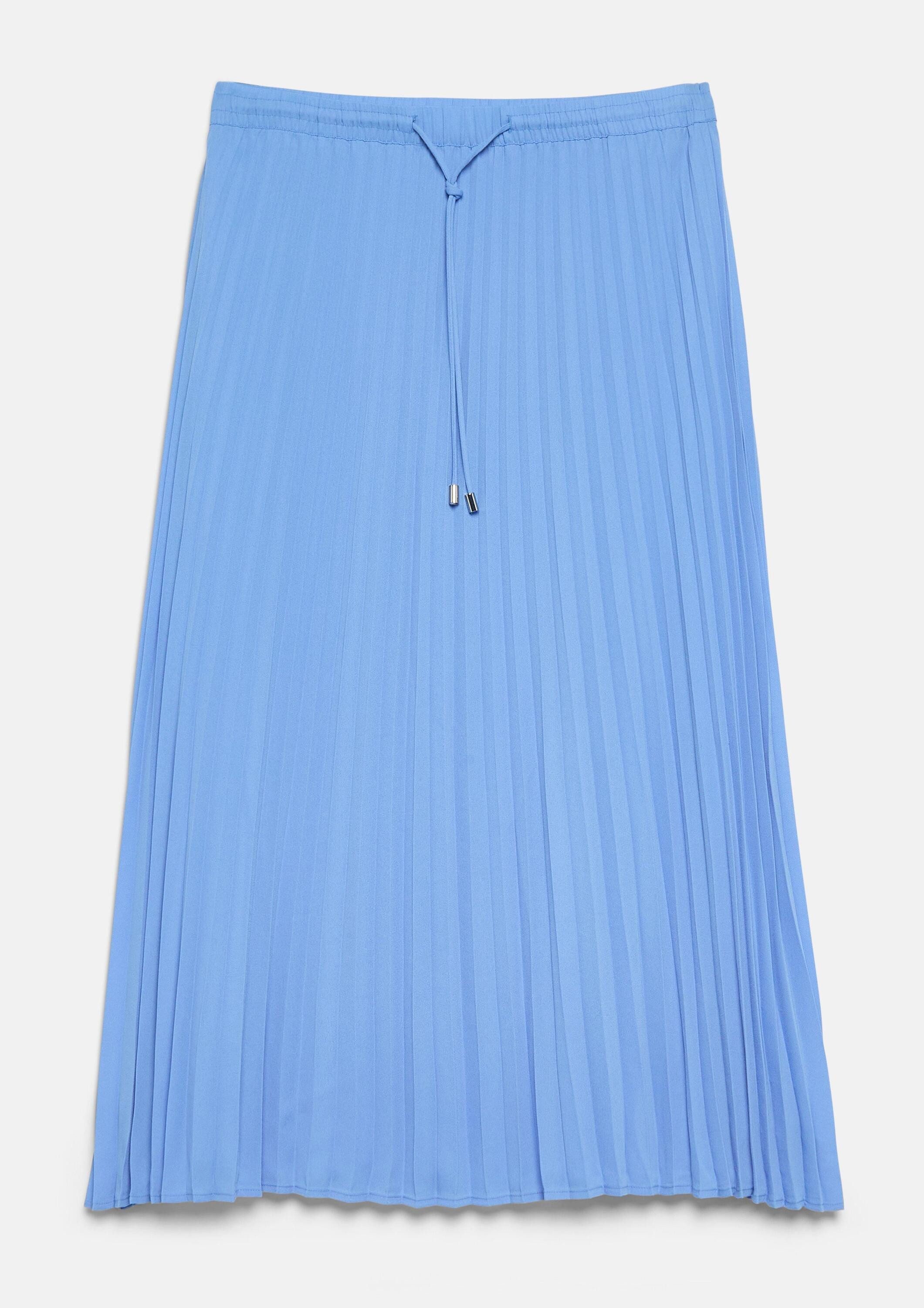 comma Midirock Rock Plissée-Midirock aus Chiffon
