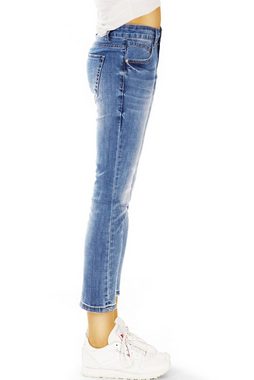 be styled 7/8-Jeans Ankle Jeans Hose - 7/8 destroyed Hüftjeans stretchig - Damen - j5i-1 mit Stretch-Anteil, 5-Pocket-Style