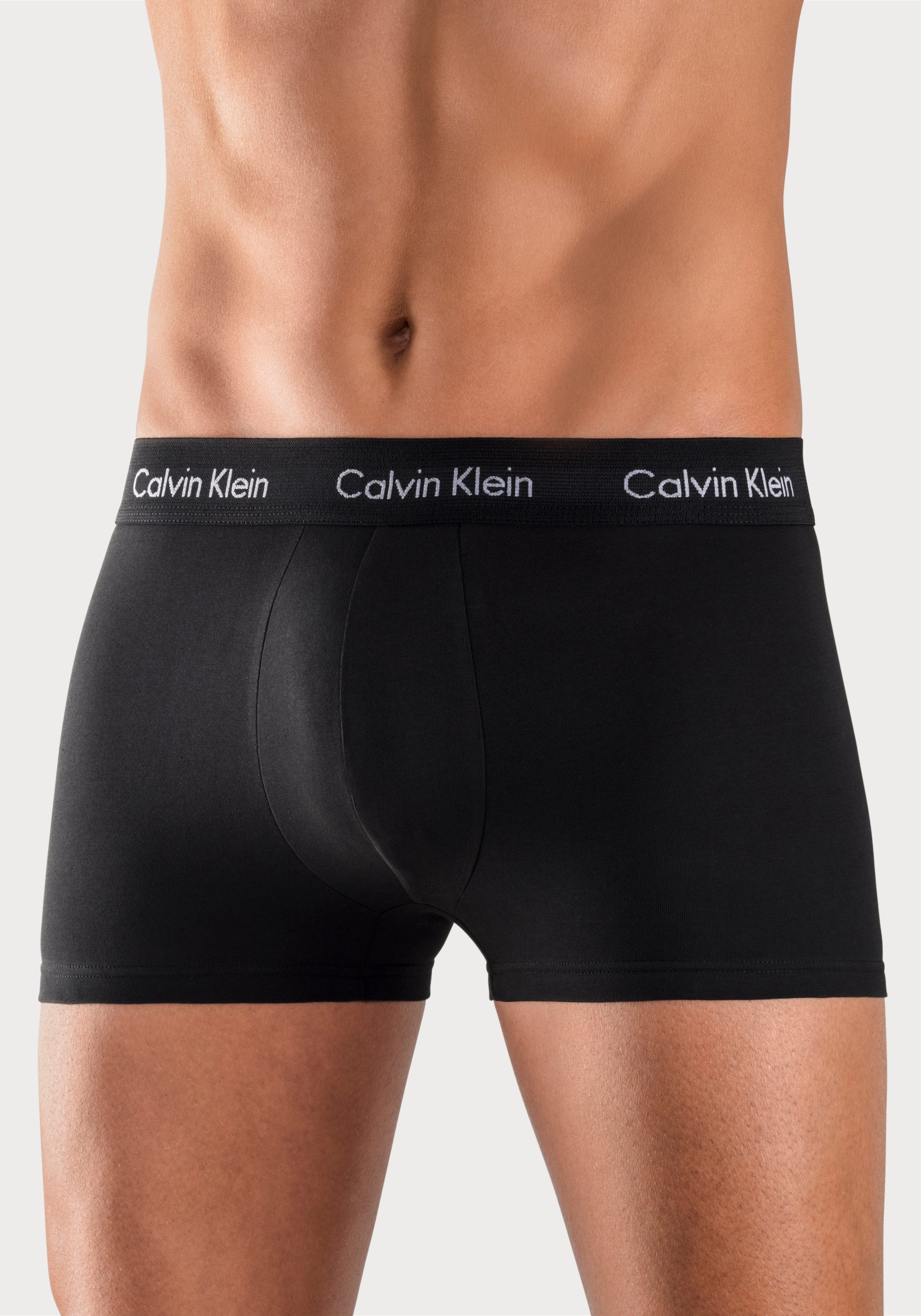 Calvin Klein Underwear Trunk CK TRUNK 3 PACK (3-St) in blautönen mit Logo-Elastikbund
