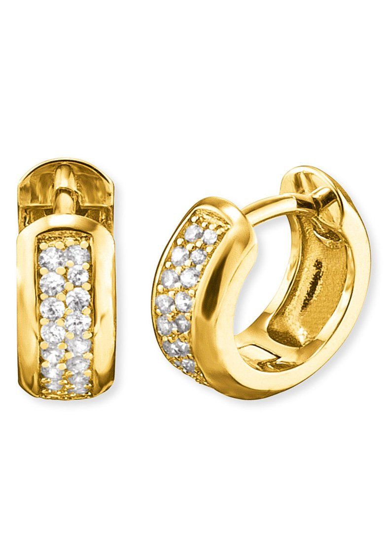 Engelsrufer Paar Creolen Keep it so simple, mit Zirkonia (synth)