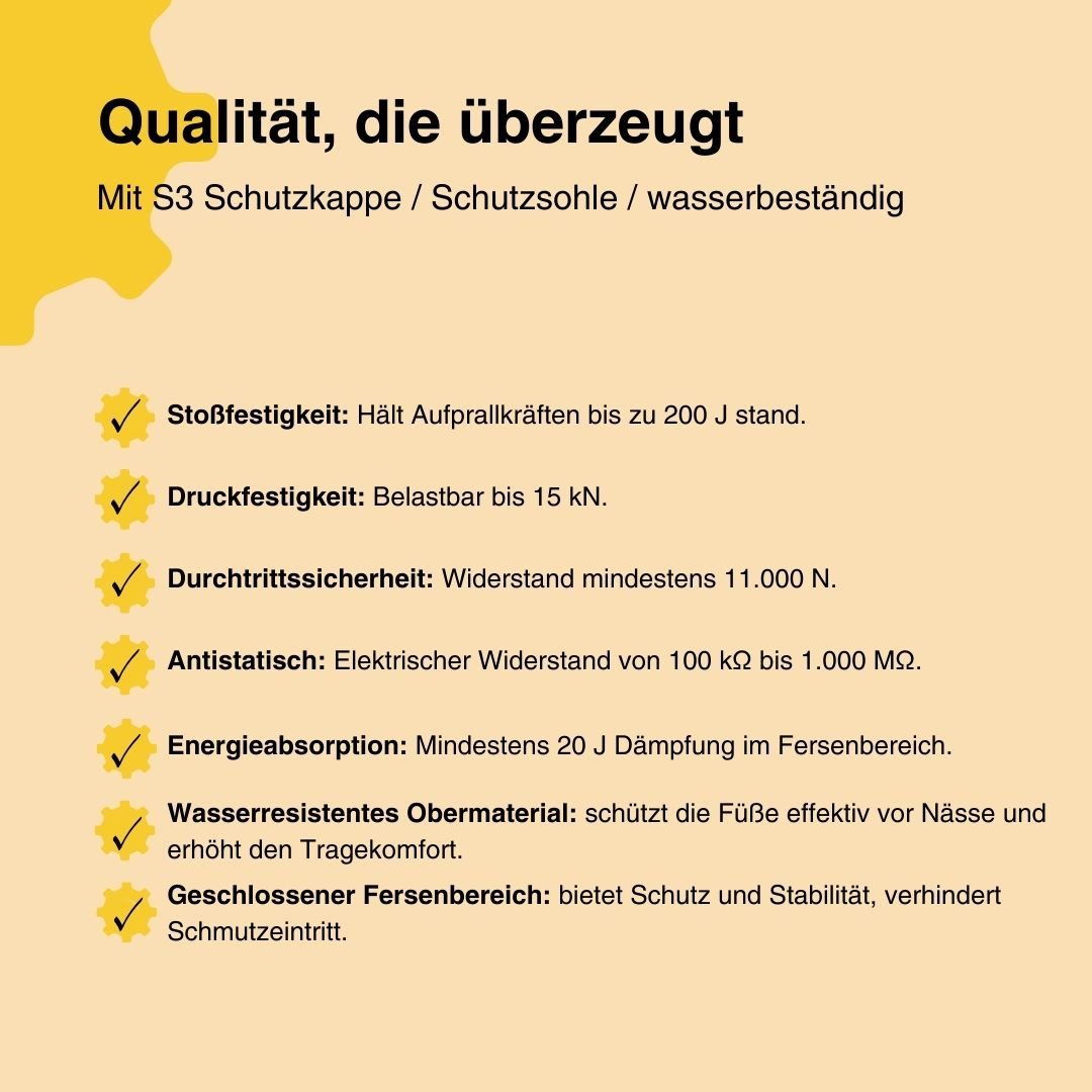 Workpower S3 Pisa Herren Sicherheitsschuh mit 2-Komponentensohle