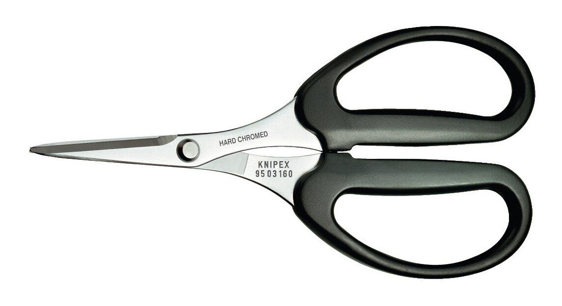 Knipex Universalschere, Arbeitsschere 160 mm für Kevlar