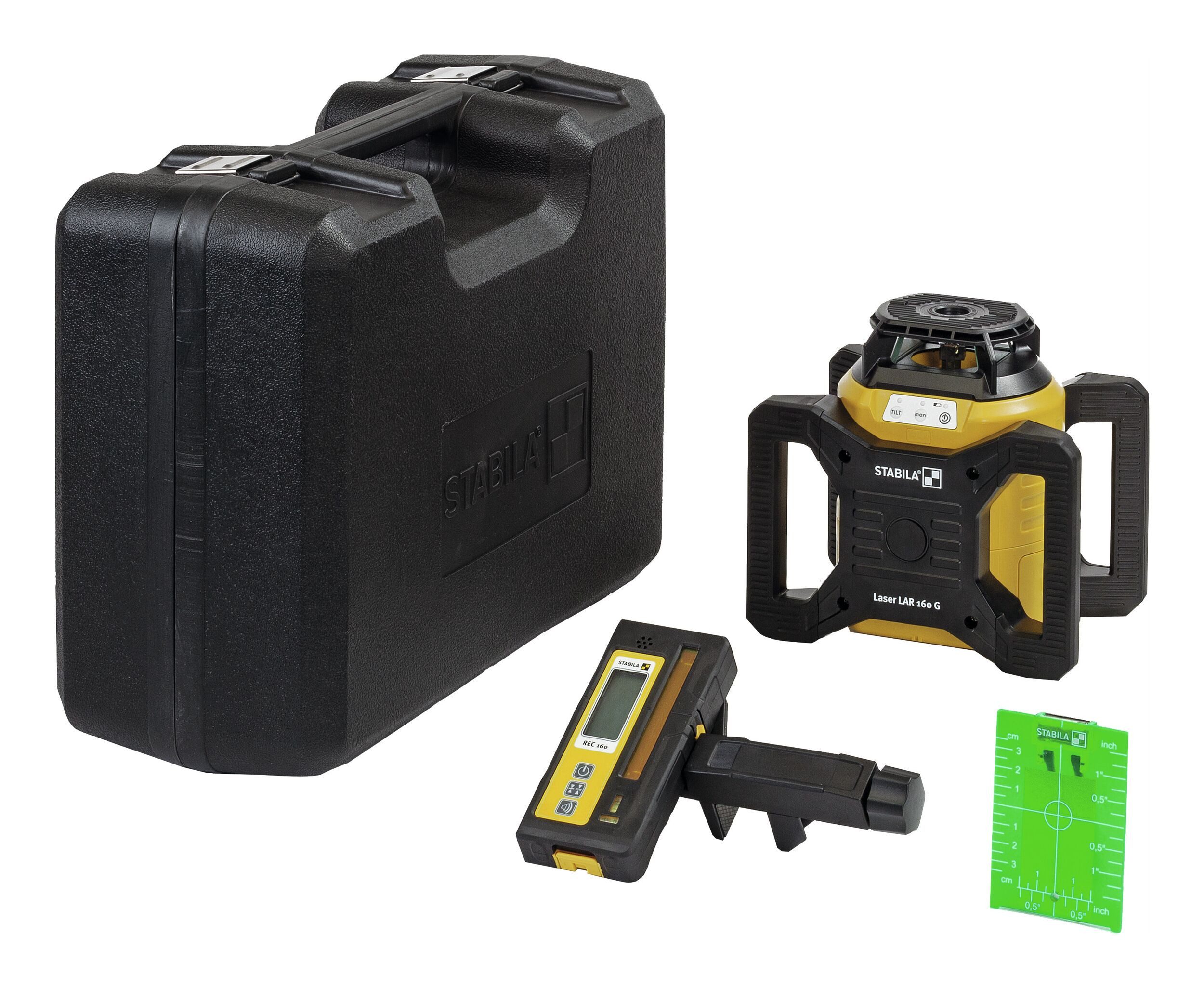 Stabila Punkt- und Linienlaser, Rotationslaser LAR 160 G 4-teilig