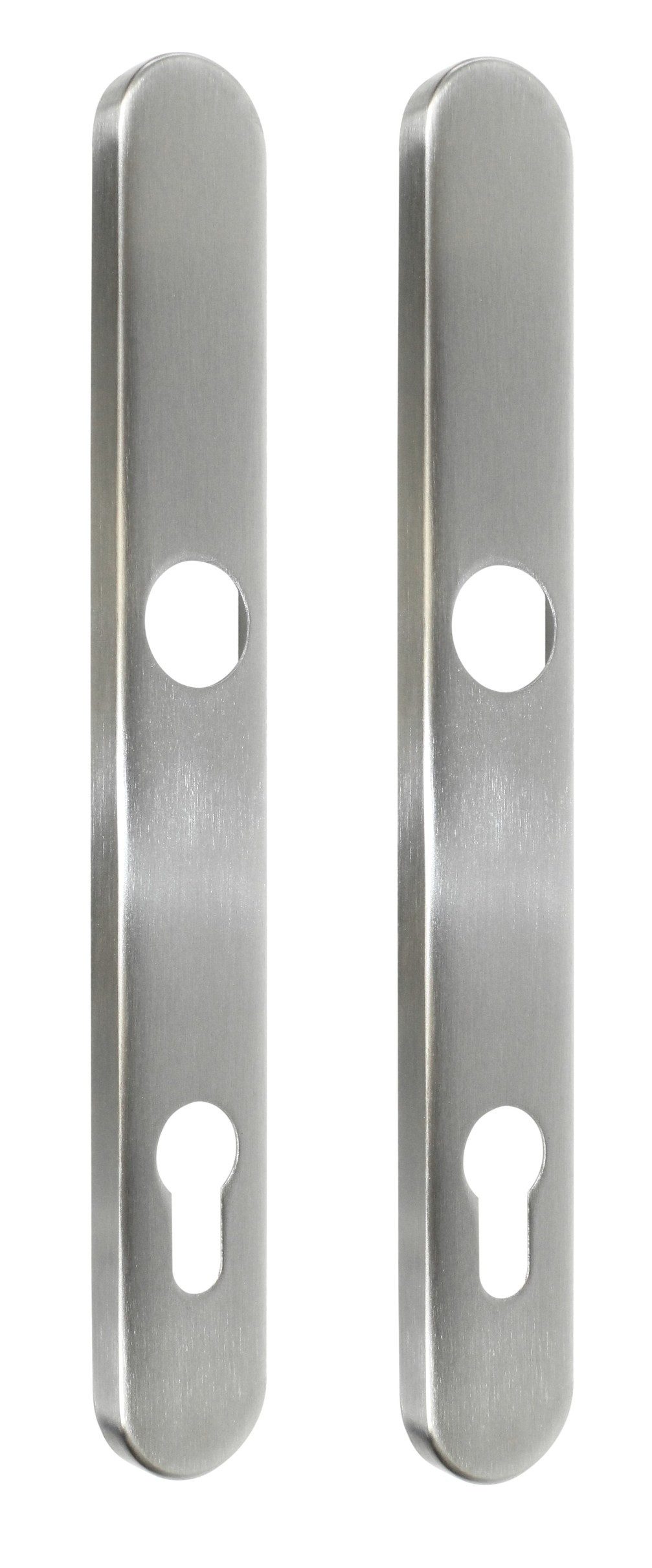 BKS Türgriff FS Rohrrahmen Langschild Drückergarnitur E: 92mm PZ Edelstahl