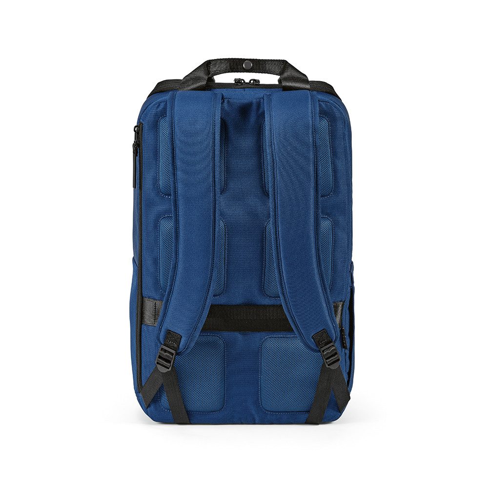 CABBEL Rucksack Rucksack 18L Laptopfach Trolley nachhaltig rPET 0,88kg leicht robust (Rucksack, 1-tlg., Einzelartikel), Blau, recyceltes Polyester, 98,9% rPET, 29x45x15cm, leicht, 18L