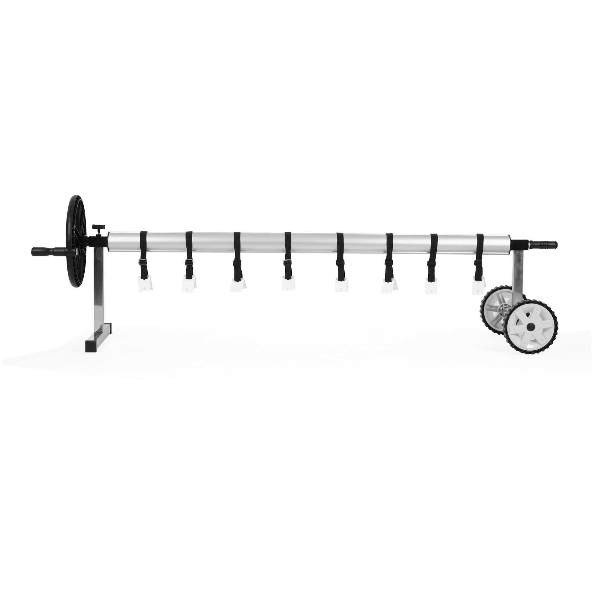 Zelsius Planenaufroller Fahrbares Edelstahl Aufrollsystem, für Solar-, Pool Planen, Länge verstellbar