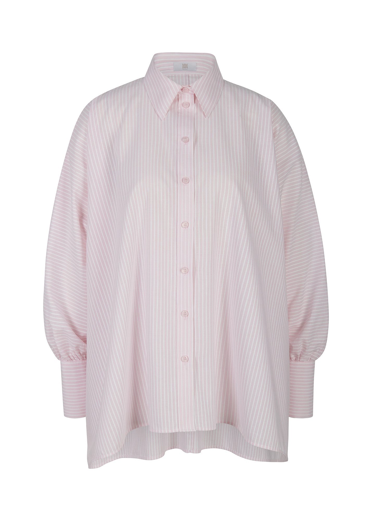 Hemdbluse Oversized Bluse mit Streifen - Oversized
