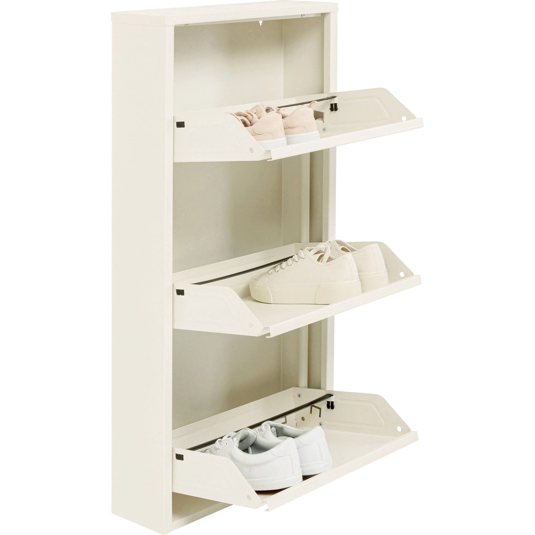 Kare Design Schuhschrank Caruso schmaler Schuhkipper mit 3 Klappen