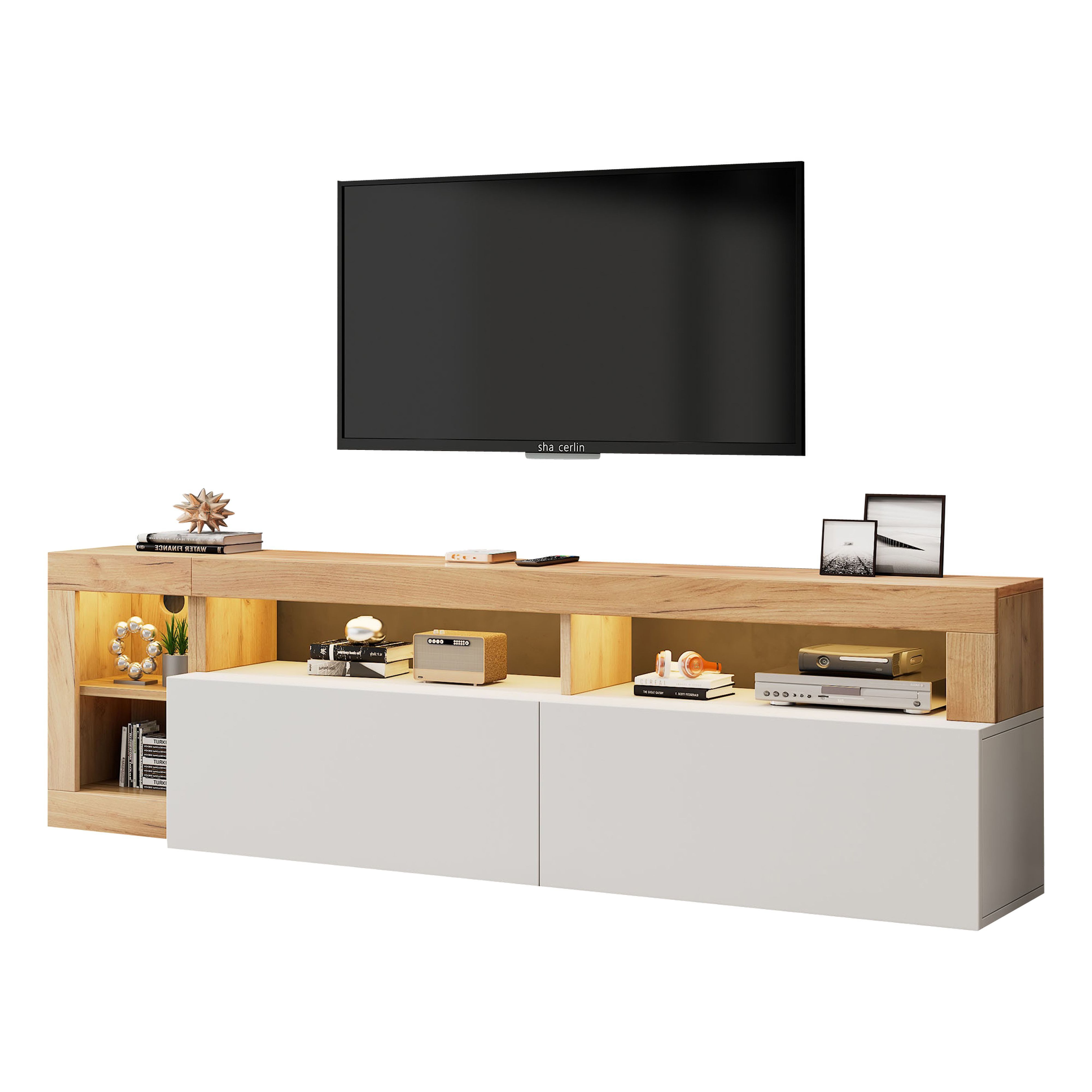 BlingBin Lowboard Moderner TV-Schrank für Fernseher günstig online kaufen