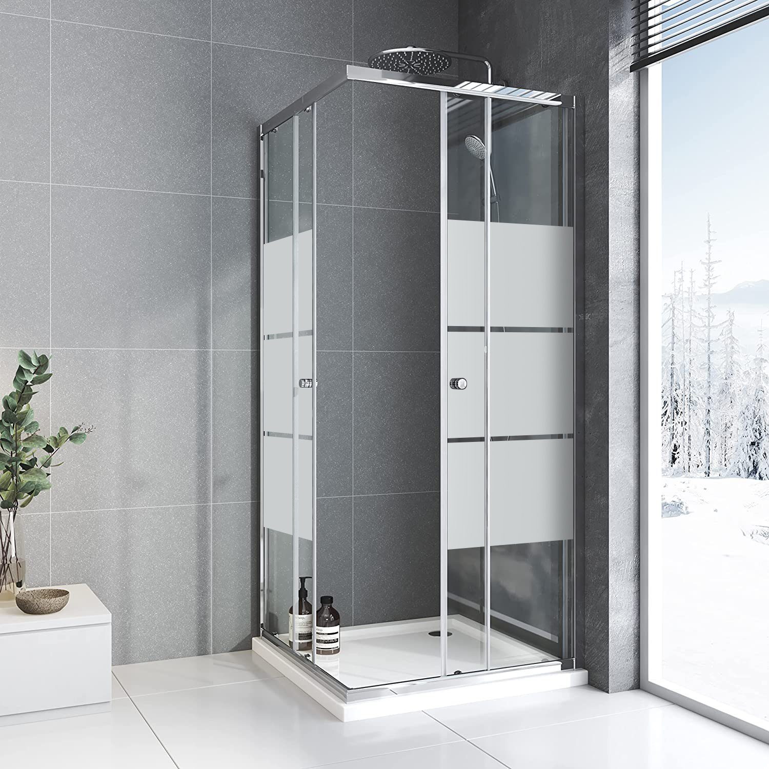 Boromal Eckdusche Duschkabine 75x90 90x75 75x75 günstig online kaufen