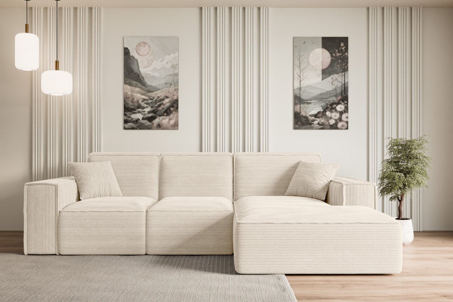 ALTDECOR Ecksofa SERRA-L-S, Couch mit Schlaffunktion, günstig online kaufen