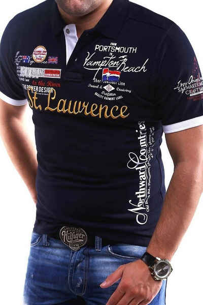behype Poloshirt »LAWRENCE« in Piqué-Qualität