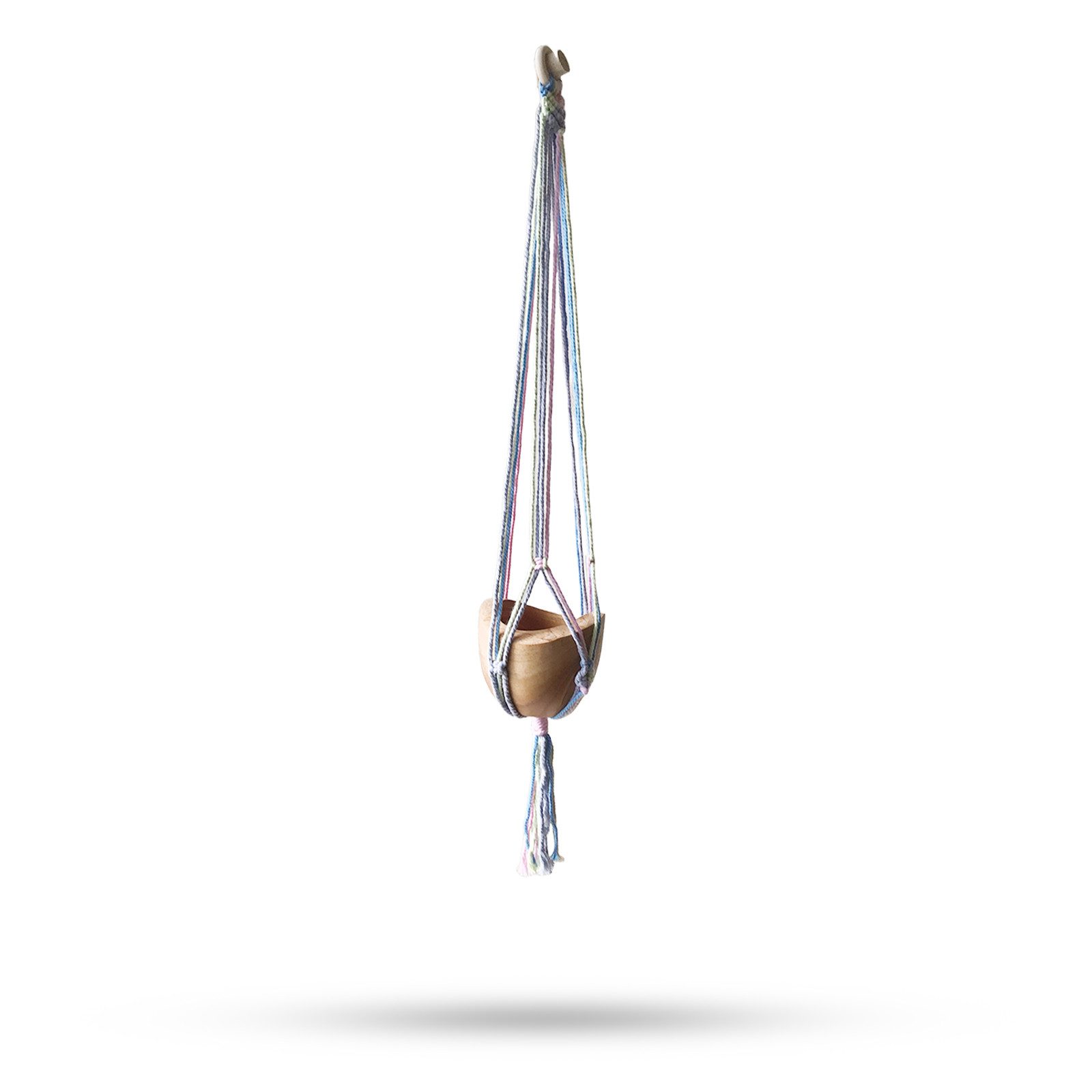 Bali-Homedecor Dekoobjekt Makramee-Topfhalter Klassisch- Mittelgroßer Topf günstig online kaufen