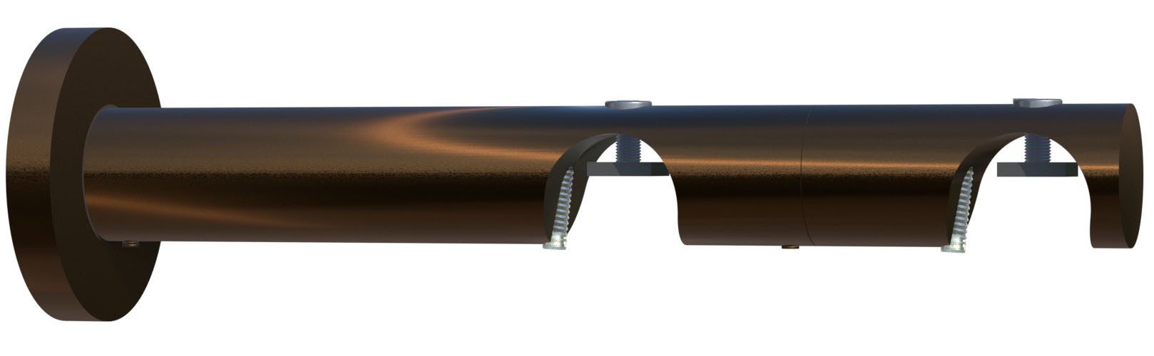 indeko Kombiträger, Vorhangstangen, Innenlaufsysteme, (1-St), Ø 20 mm für Vorhangstangen und Innenlaufsysteme