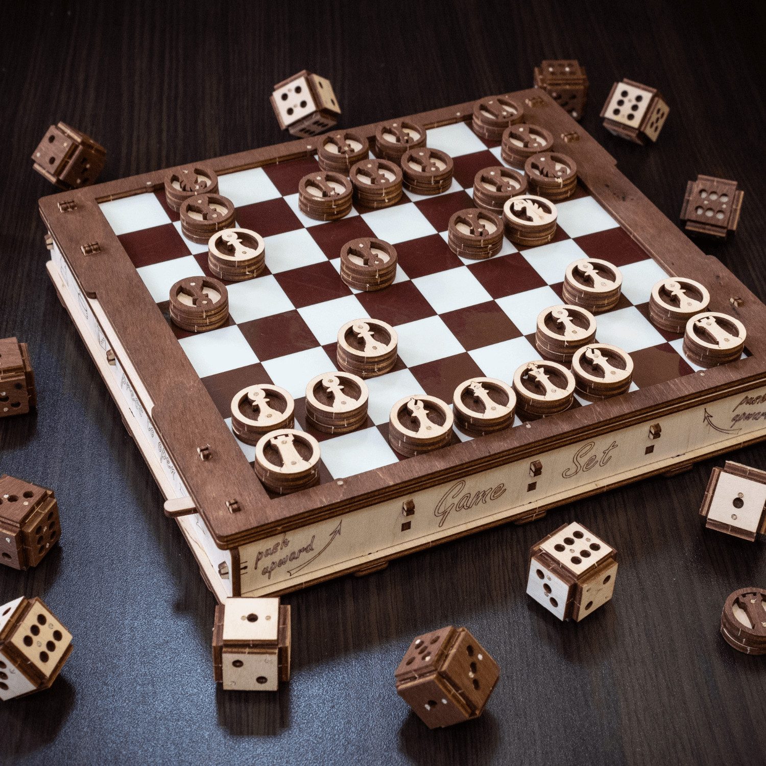 Eco Wood Art Пазлы Eco-Wood-Art Spieleset Mechanisches Holzpuzzle, 620 Пазлыteile