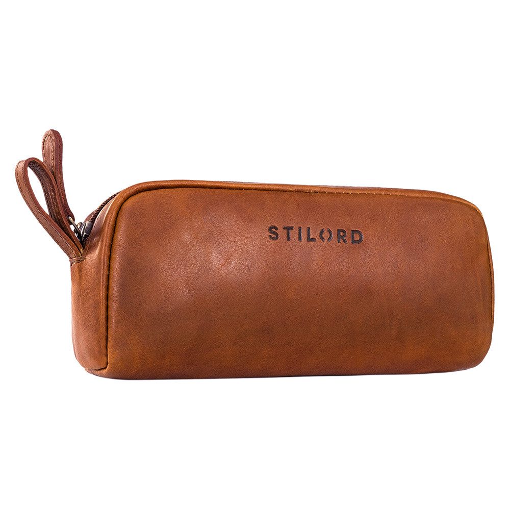STILORD Etui "Dale" Großes Leder Federmäppchen im Vintage Stil für Schule,Uni, Büro