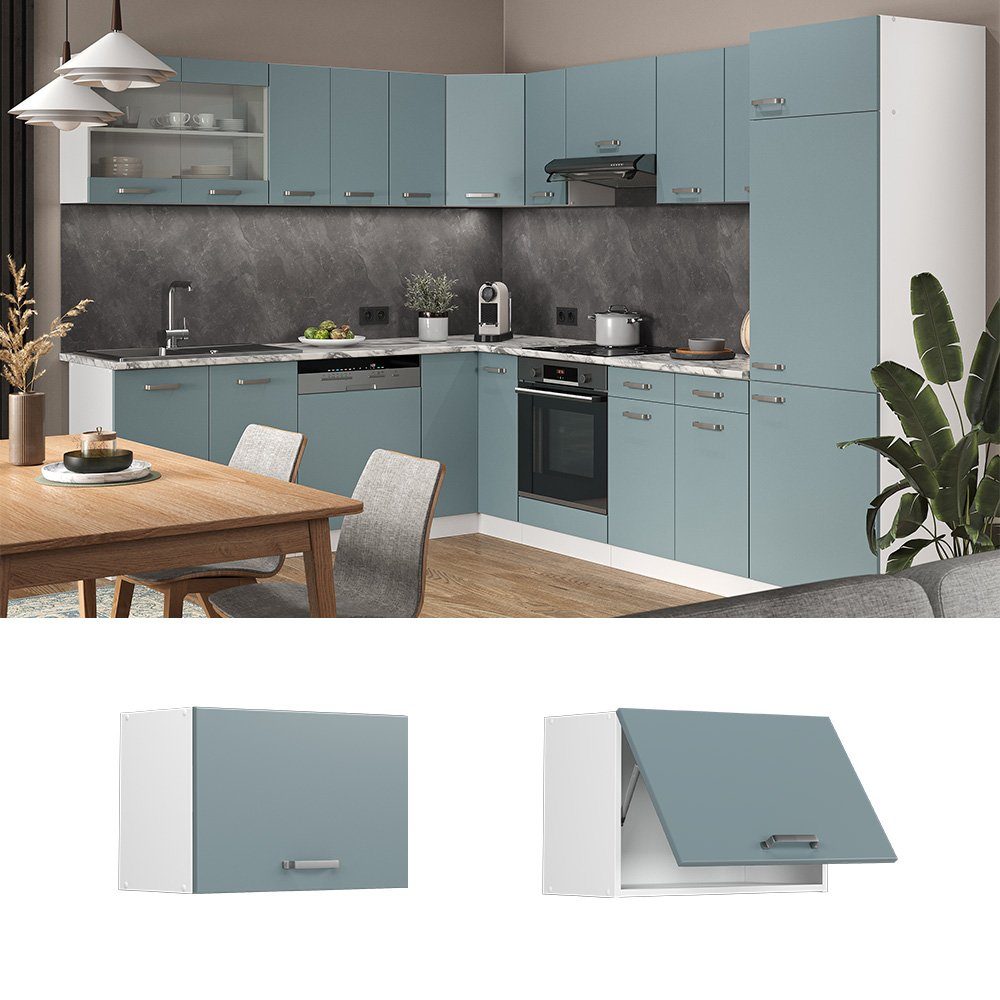 Vicco Hängeschrank R-Line, Blau-Grau/Weiß, 60 cm günstig online kaufen