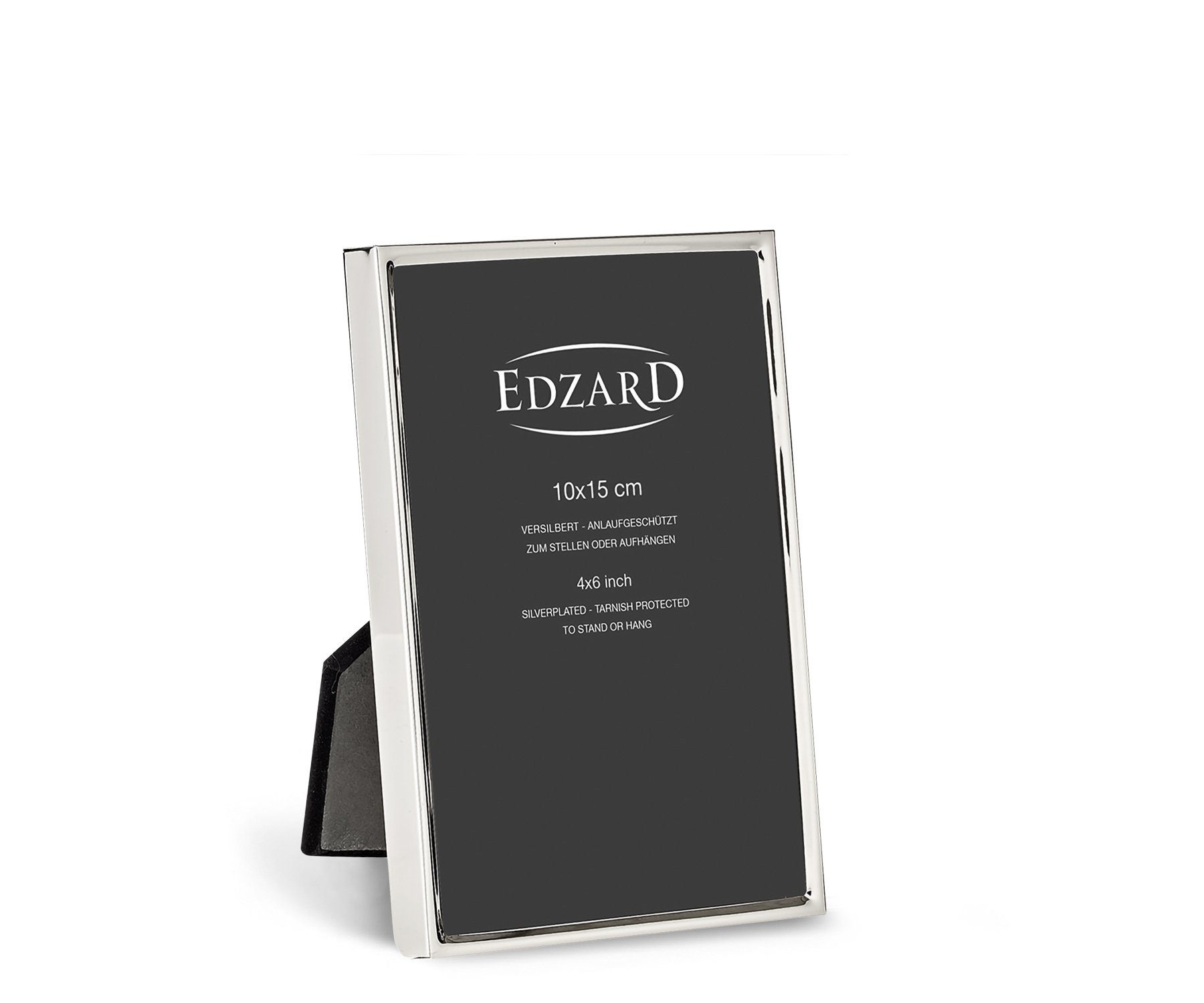 EDZARD Bilderrahmen Otto, versilbert und anlaufgeschützt, für 10x15 cm Foto