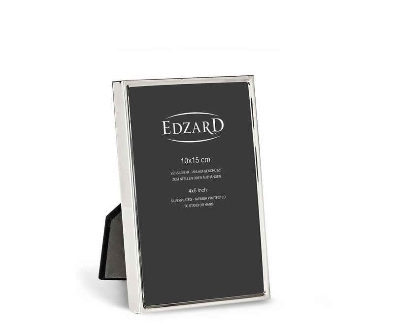 EDZARD Bilderrahmen Otto, versilbert und anlaufgeschützt, für 10x15 cm Foto