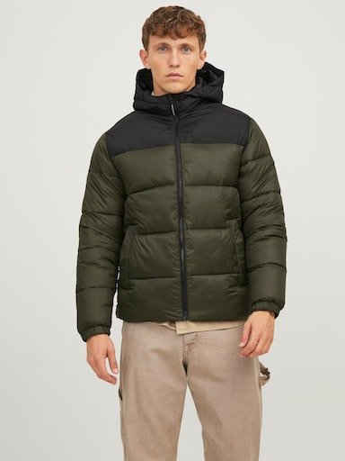 Jack & Jones Steppjacke JJETOBY PUFFER HOOD SN