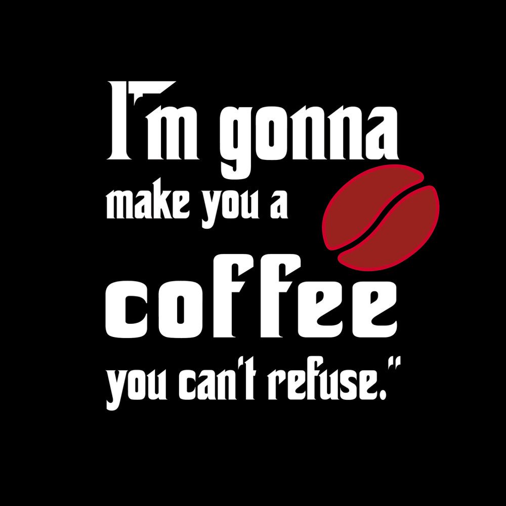 Poster Don Corleone Kunstdruck Bild - I'm Gonna Make You A Coffee