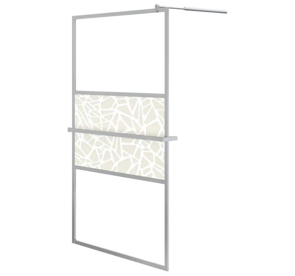 Thumbnail - vidaXL Duschwand, Duschwand mit Ablage für Walk-In-Dusche Chrom 115x195 cm ESG