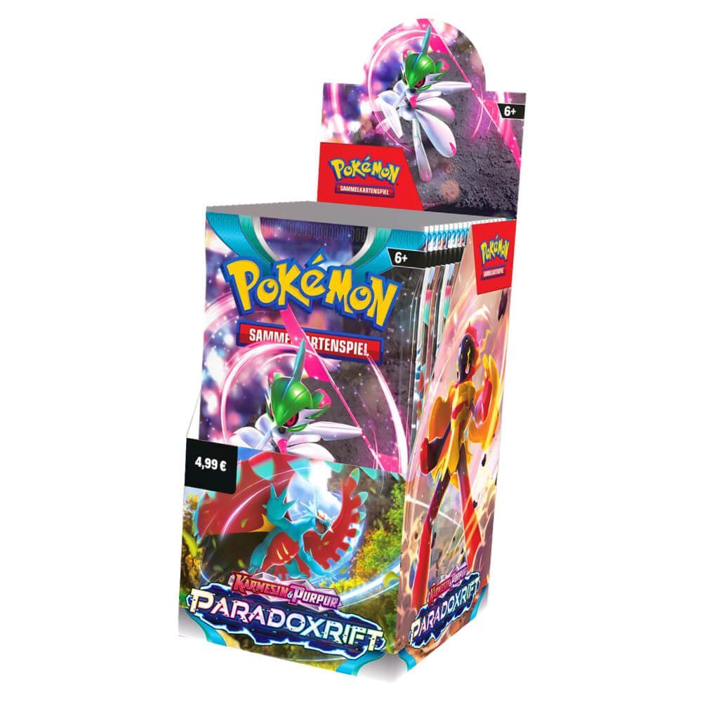POKÉMON Sammelkarte Pokemon Karten Karmesin & Purpur Paradox Rift 1 Display Sammelkart