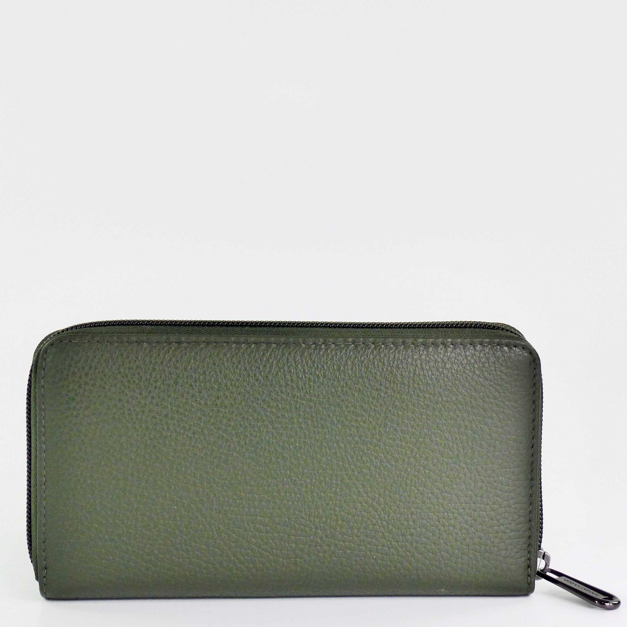 Wallet Leather Mellow Zip Loden Duck Geldbörse Around Mandarina FZP61