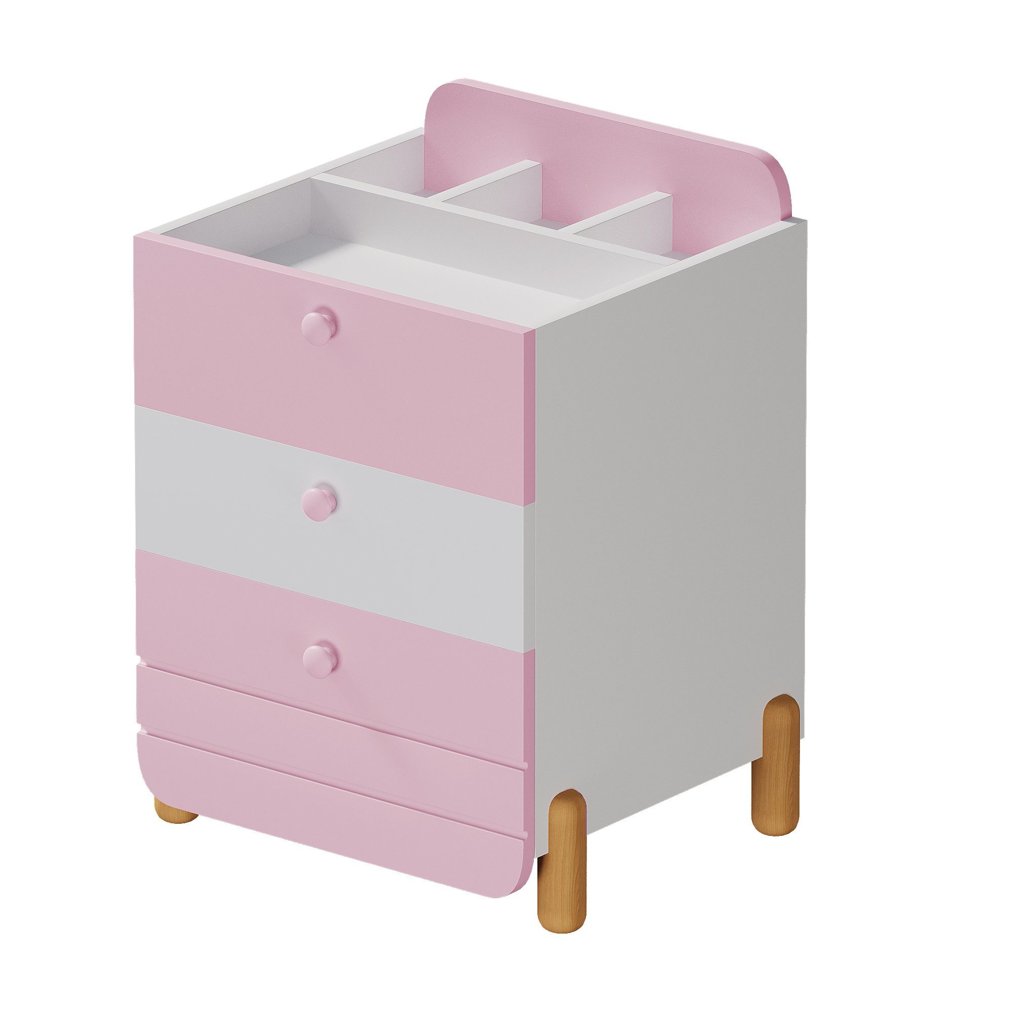 Flieks Nachttisch, Sideboard Nachttisch mit 3 günstig online kaufen