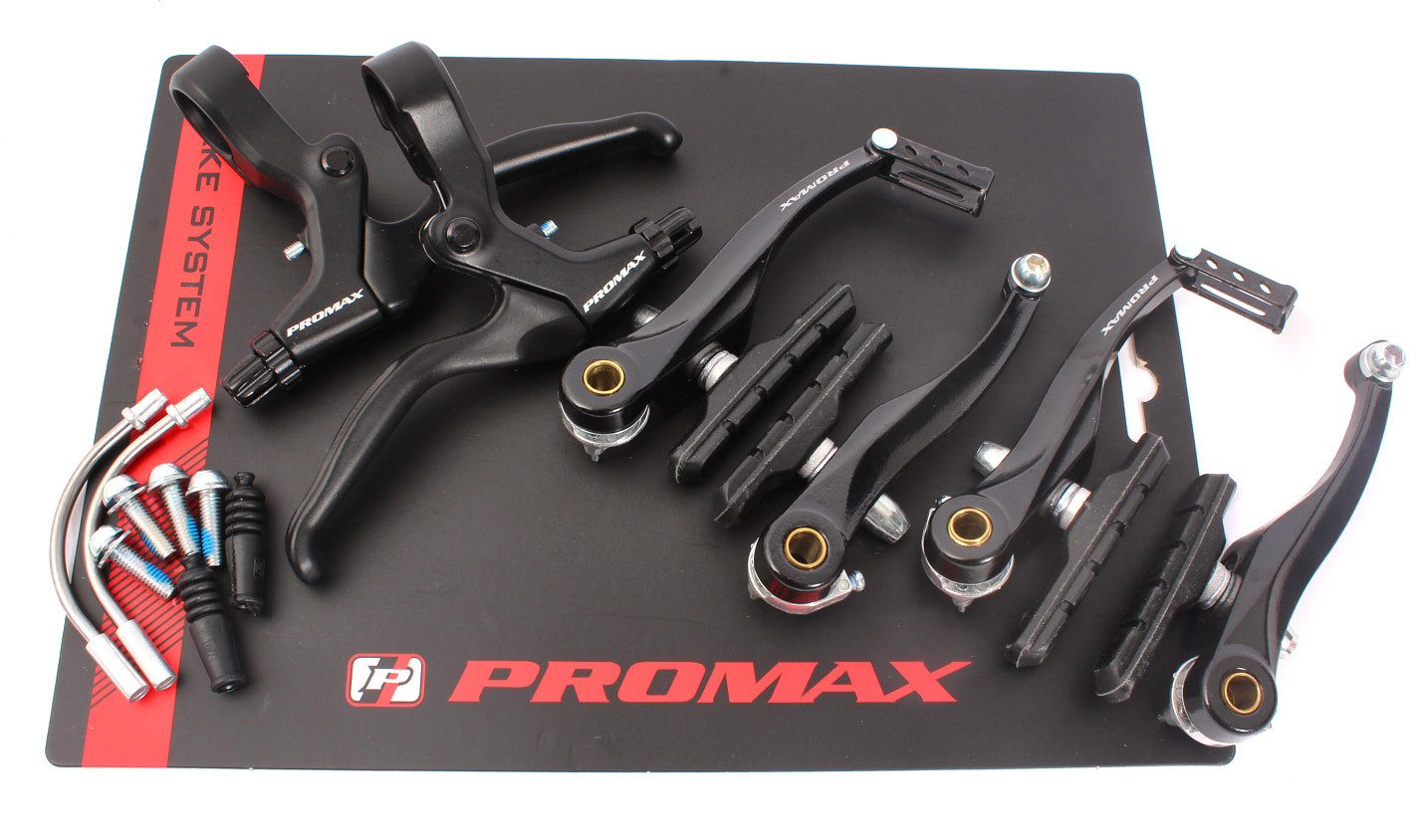 KHEbikes Felgenbremse PROMAX BMX V-Bremse 105 mm Aluminium vorne hinten Schwarz