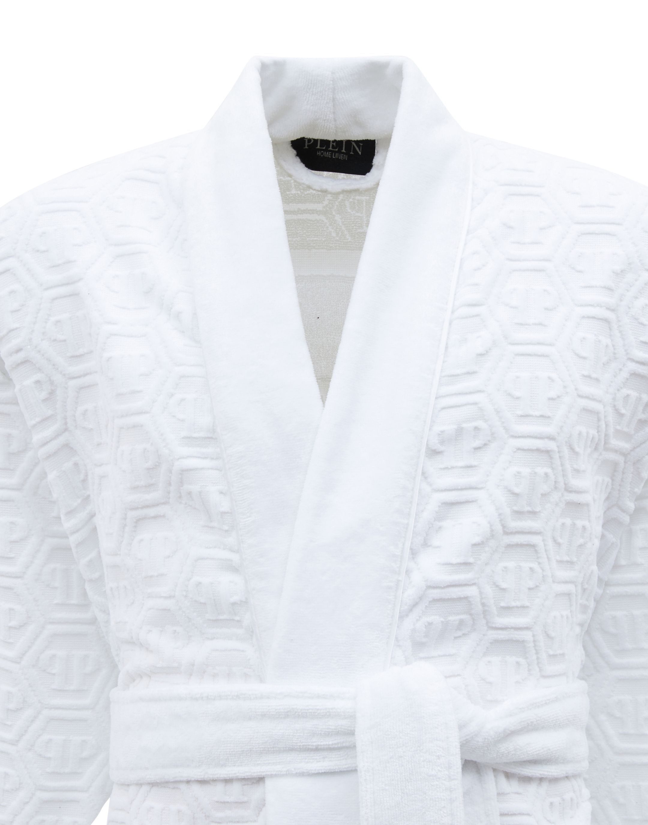 PHILIPP PLEIN Bademantel Kimono Bathrobe Hexagon