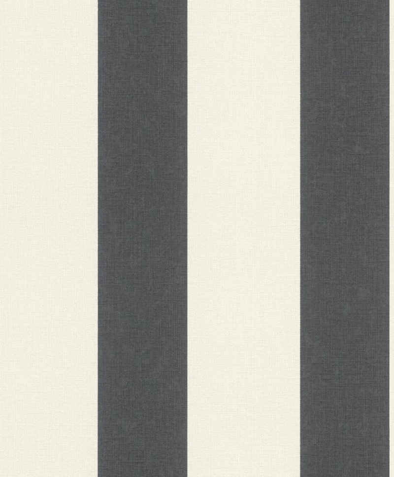 Rasch Vliestapete Rasch Florentine III, Streifen, weiß schwarz