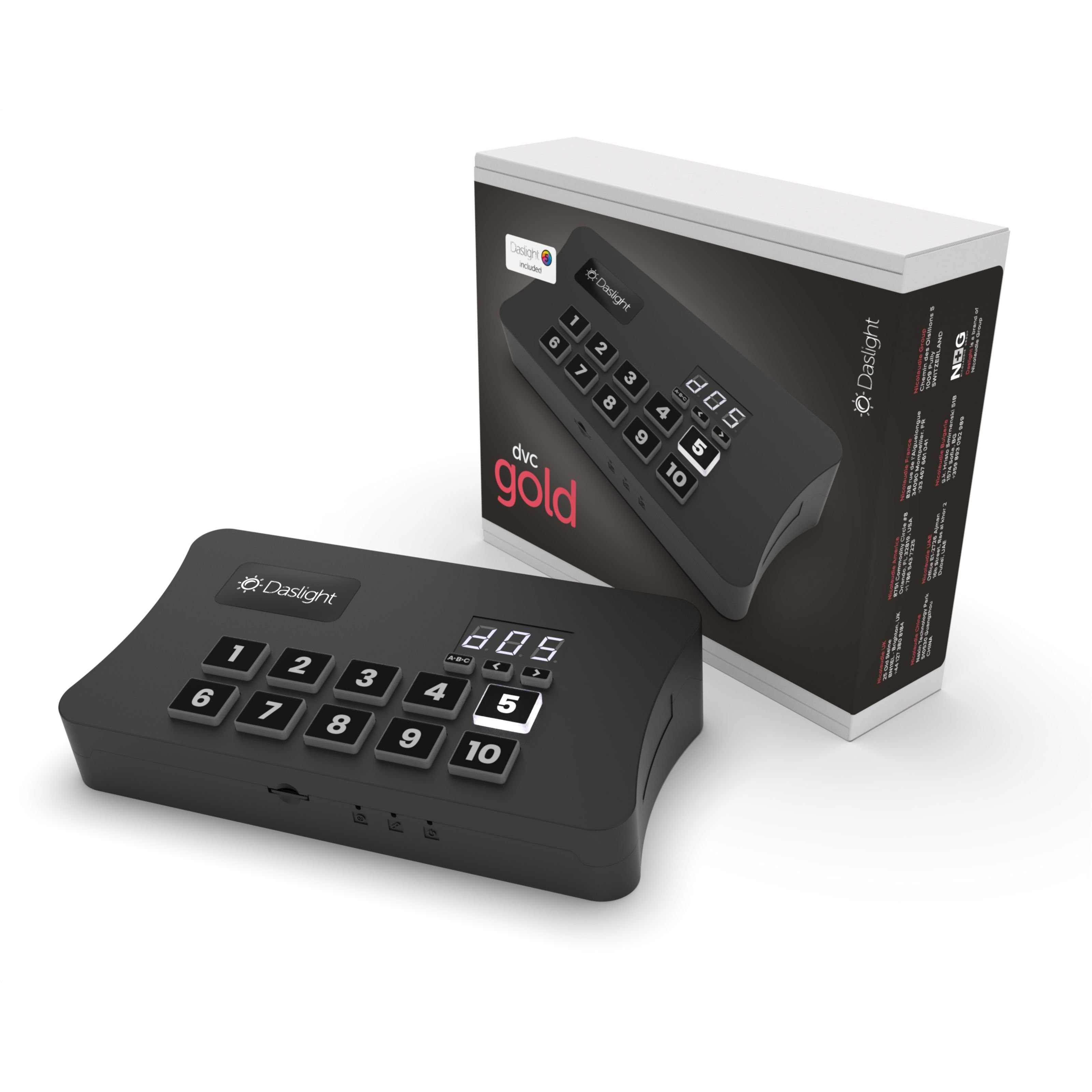 Daslight Mischpult, (DVC 4 Gold 1024 Kanal DMX Interface, Steuerungen für Licht, DMX Steuersoftware), DVC Gold 1024 Kanal DMX Interface - DMX Steuersoftware