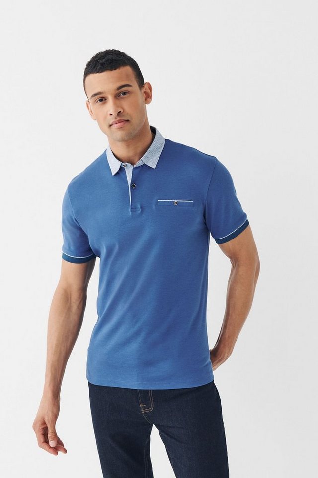 Next Poloshirt Polohemd mit elegantem Kragen (1-tlg)