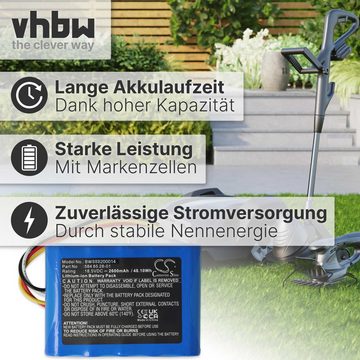 vhbw kompatibel mit Husqvarna Automower 310, 310 Modell 2015, 310 Modell Akku Li-Ion 2600 mAh (18,5 V)