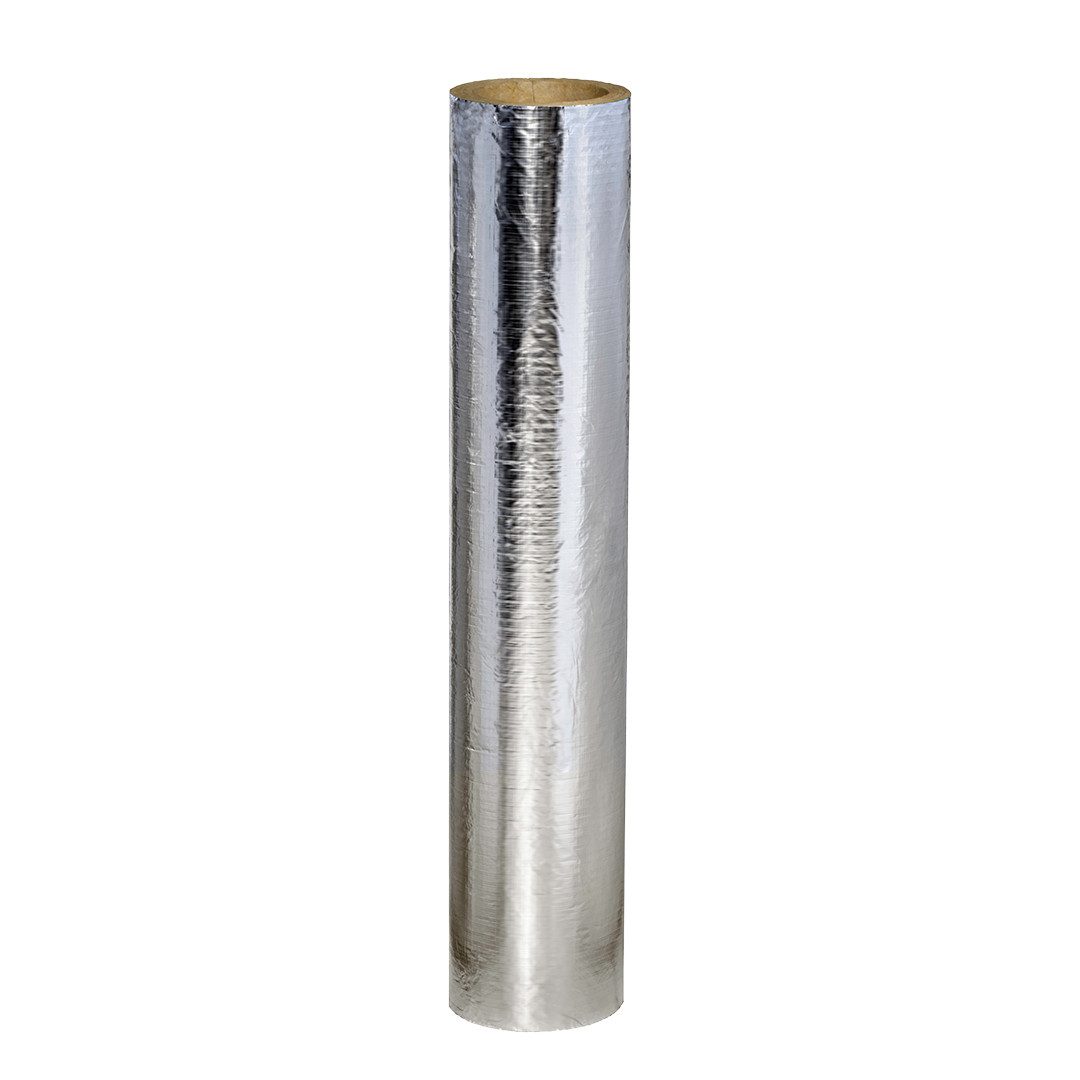 Jeremias Schornstein Alukaschierte Dämmschale, Stärke 15 mm, geschlitzt, Ø 180 mm