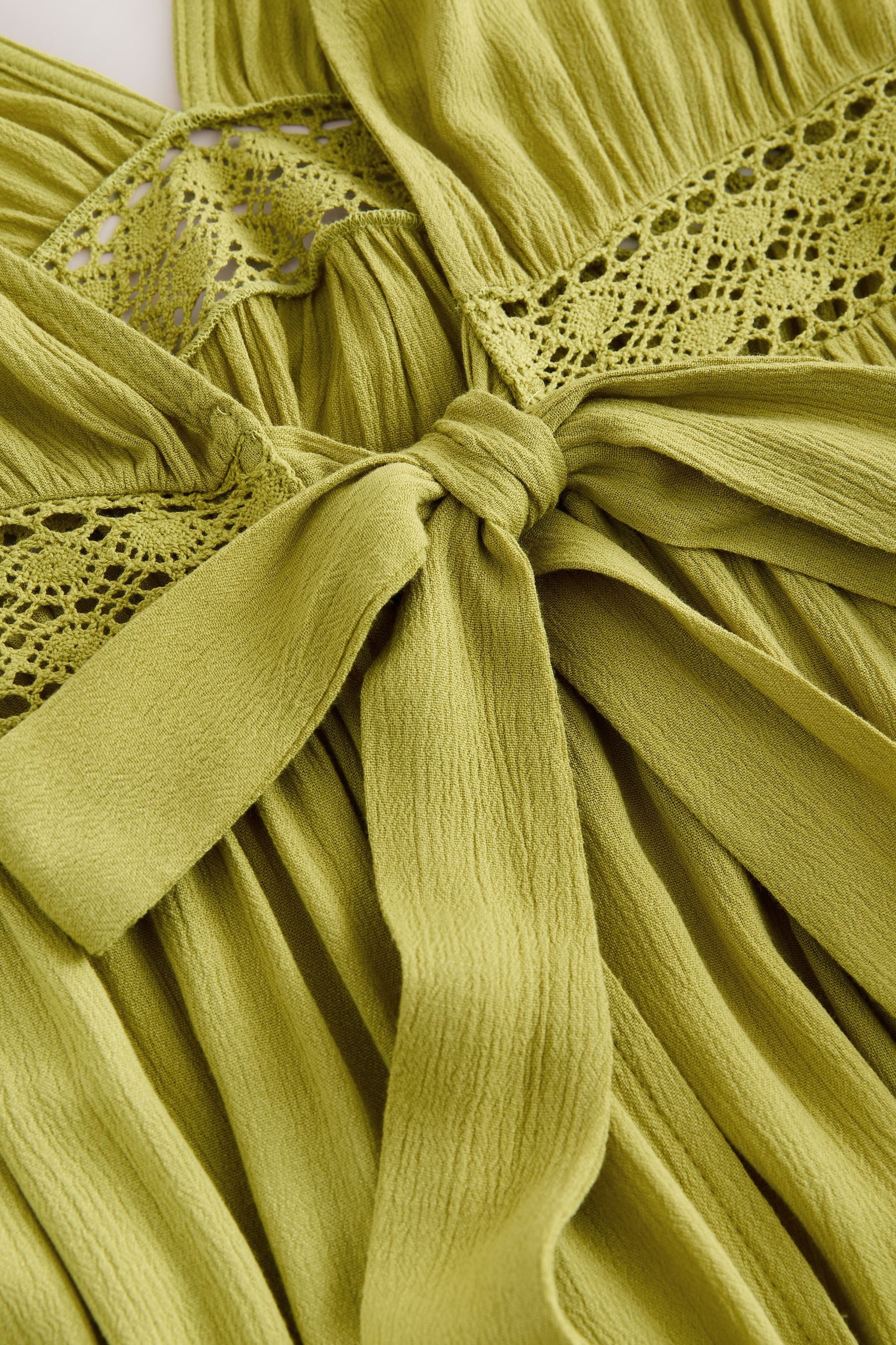 Next Strandkleid Maxi-Cover-up mit Bindedetail vorne (1-tlg)