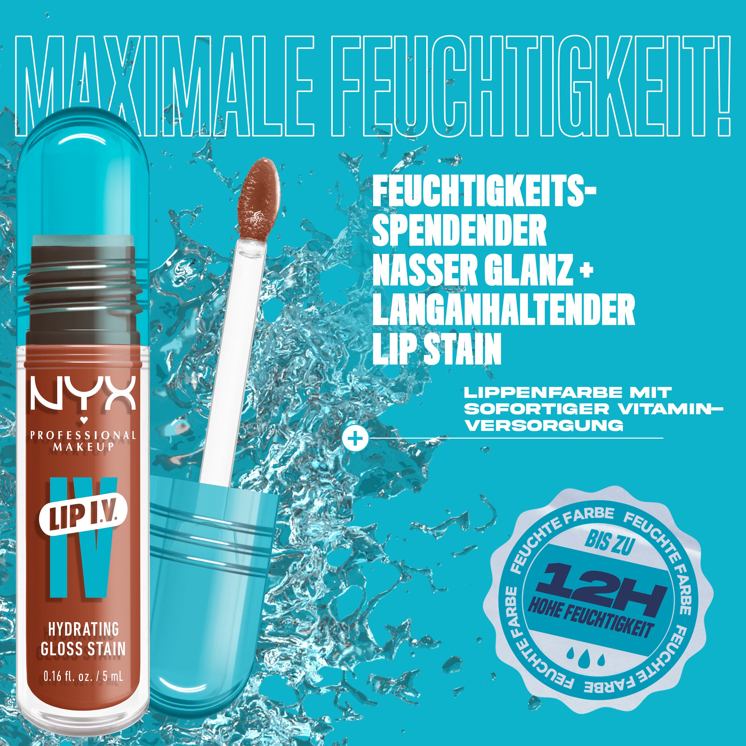 NYX PROFESSIONAL MAKEUP Lipgloss LIP IV GLOSS SERUM, gibt den Lippen einen unwiderstehlichen Wet-Look – Bild 4 von 5