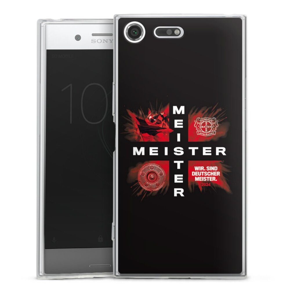 DeinDesign Handyhülle Bayer 04 Leverkusen Meister Offizielles Lizenzprodukt, Sony Xperia XZ Premium Slim Case Silikon Hülle Ultra Dünn Schutzhülle