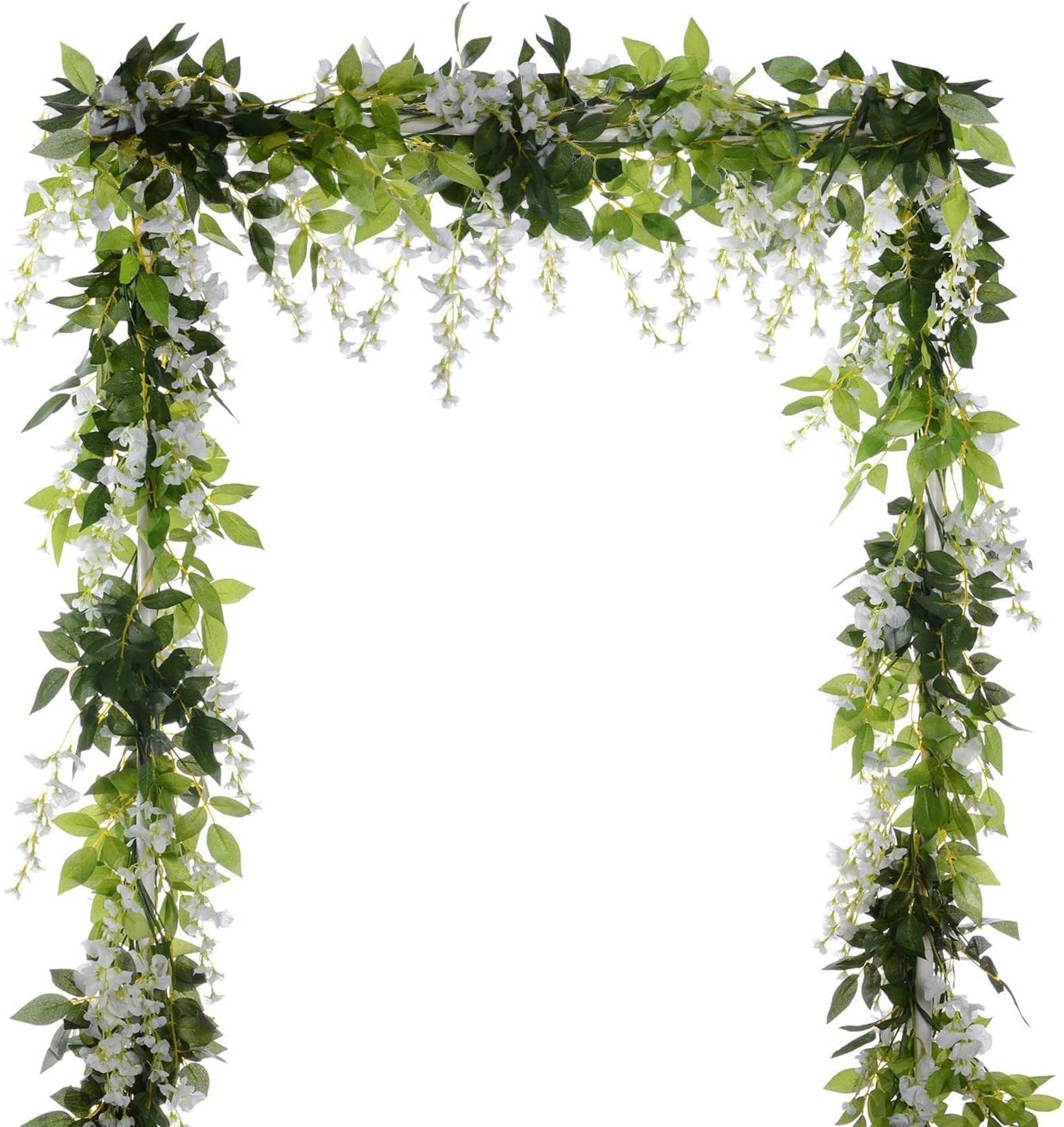 Kunstranke Blumengirlande künstliche Girlande für Hausgarten im Freien Hochzeit, Coonoor