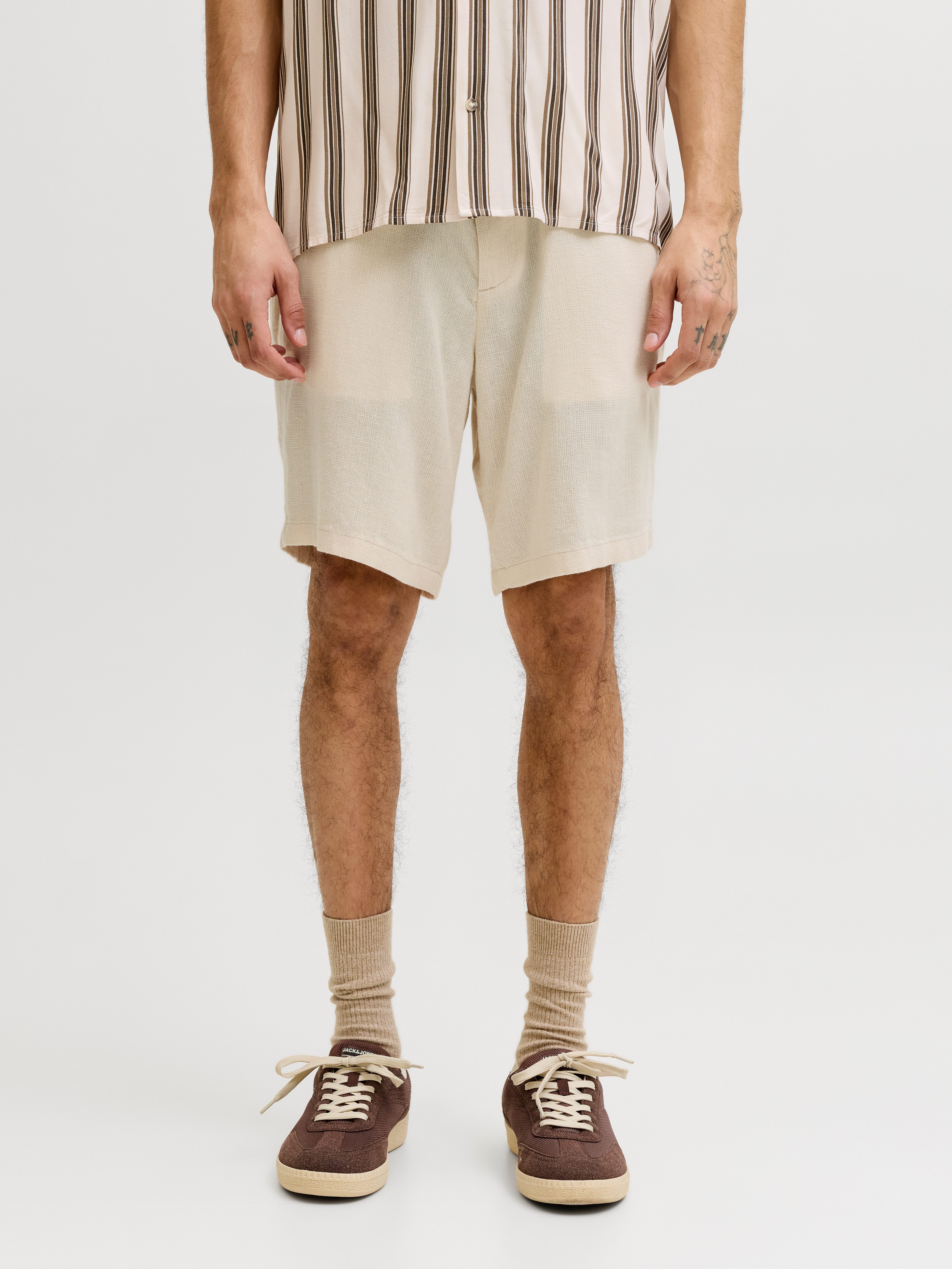 Jack & Jones Chinoshorts JPSTACE MYKONOS LINEN BLEND SHORTS SRT
