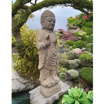 Asien LifeStyle Buddhafigur Buddha Figur Garten 108cm groß aus Sandstein