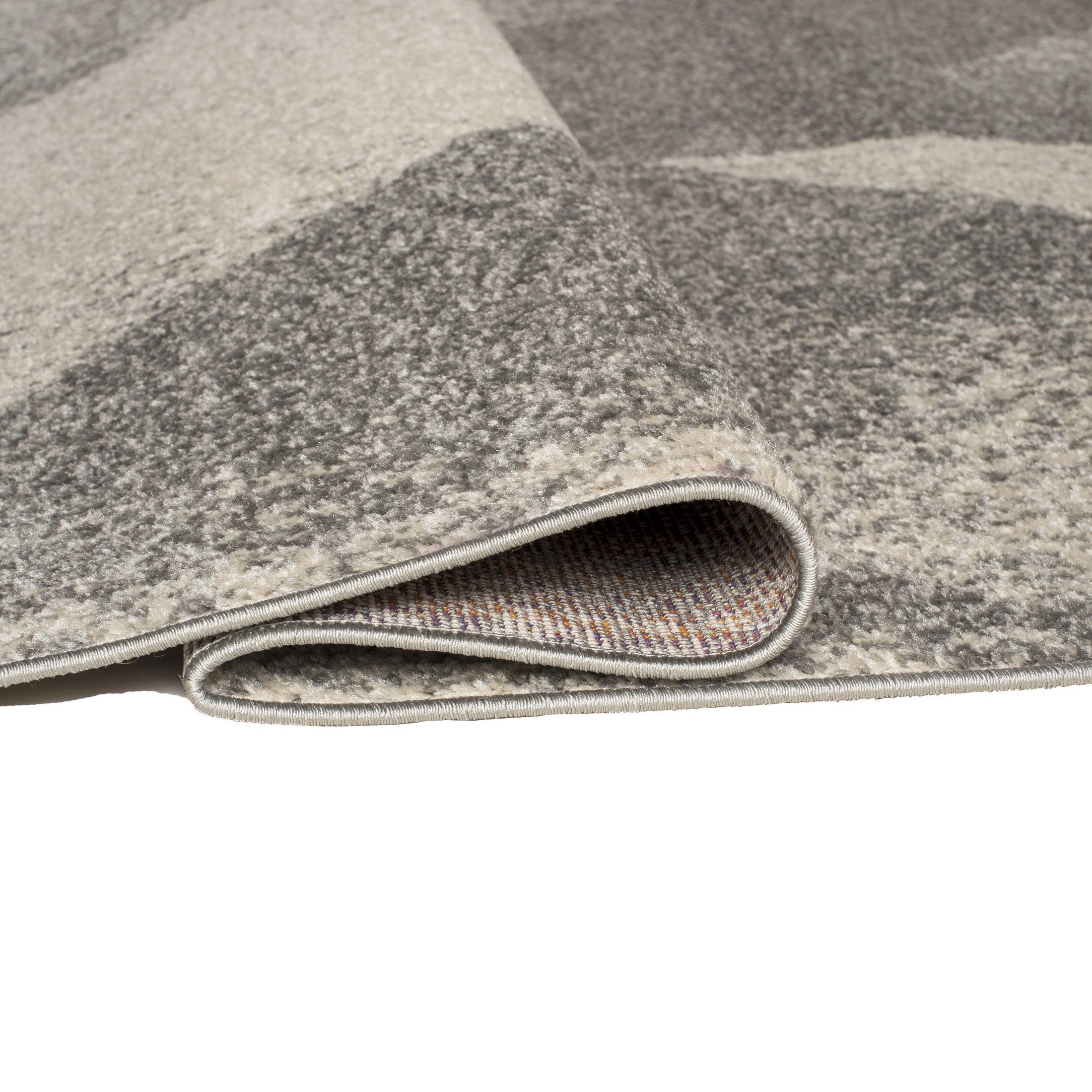Designteppich Modern Teppich Geometrisch Muster cm, - x Grau Höhe 170 Kurzflor farbe 120 für Kurzflor, Mazovia, Geeignet 7 mm, Fußbodenheizung