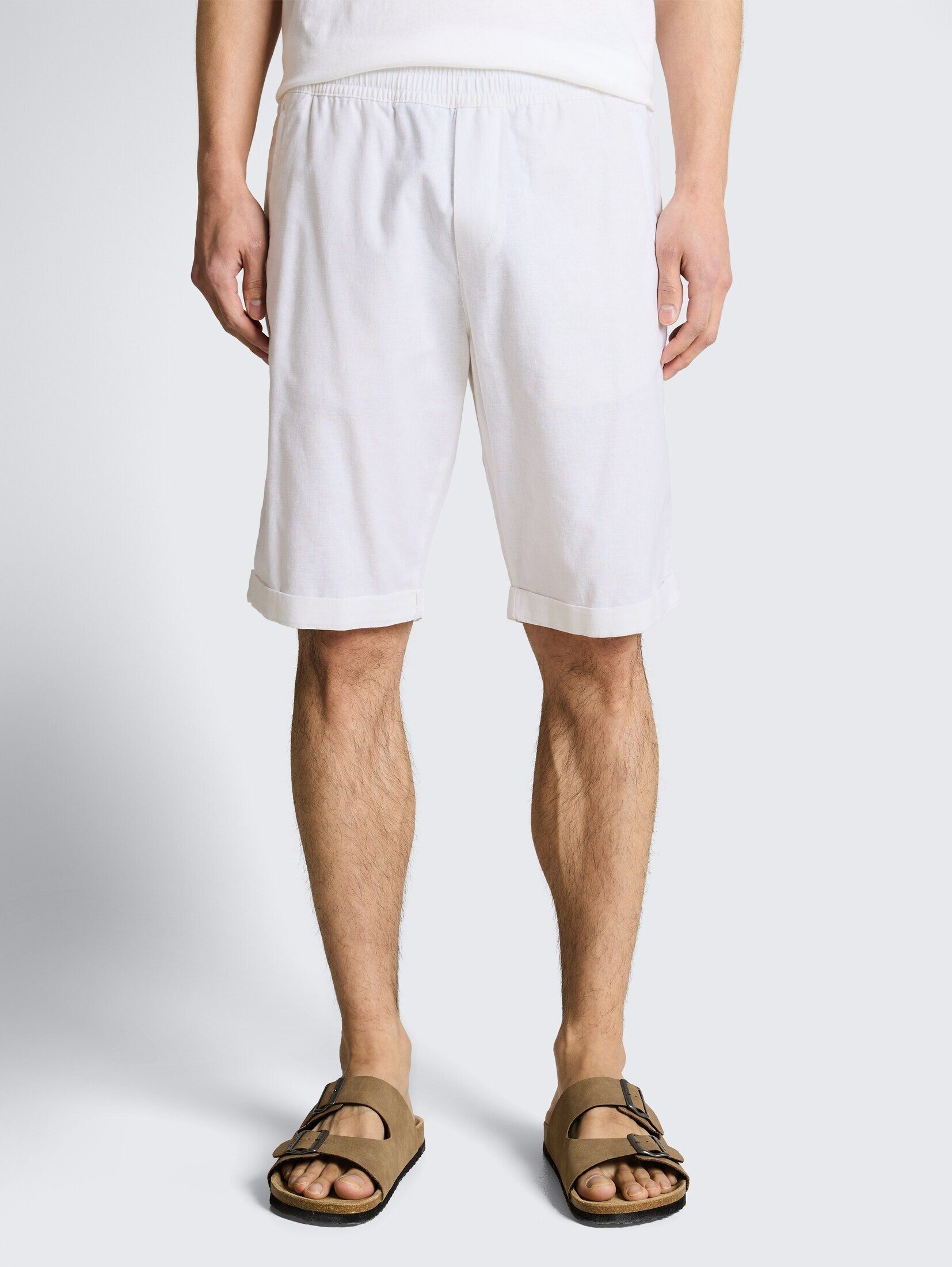 TOM TAILOR Shorts Hosen & Chino TTREGULAR Shorts mit Leinenanteil